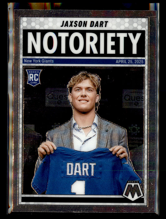 2025 Panini Mosaic #11 Jaxson Dart Notoriety