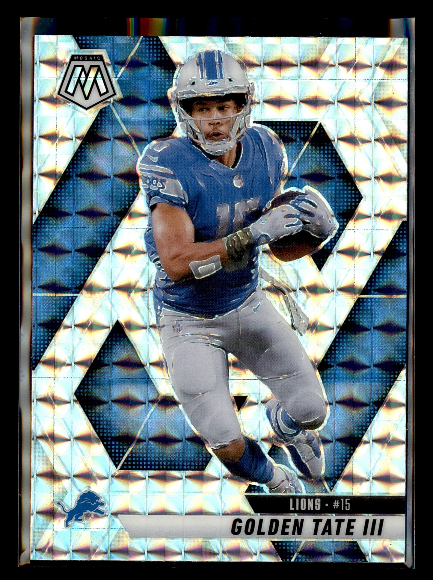 2025 Panini Mosaic #214 Golden Tate III Mosaic No Huddle Silver