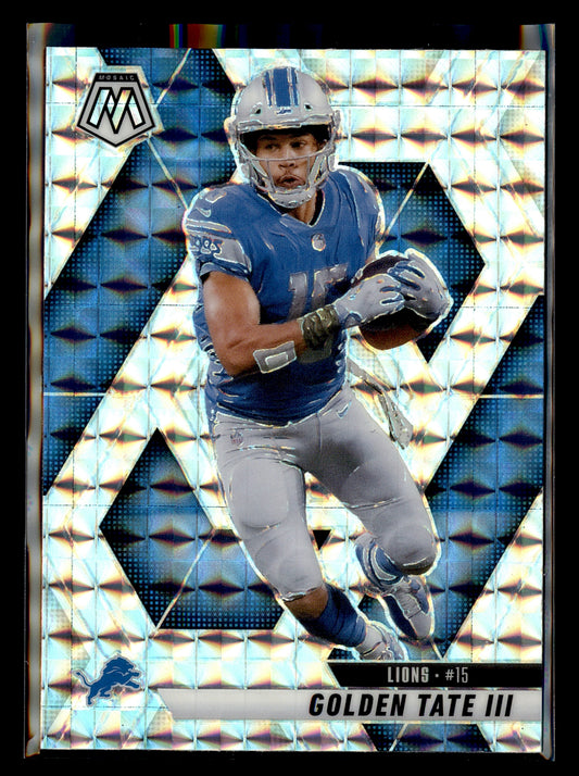 2025 Panini Mosaic #214 Golden Tate III Mosaic No Huddle Silver