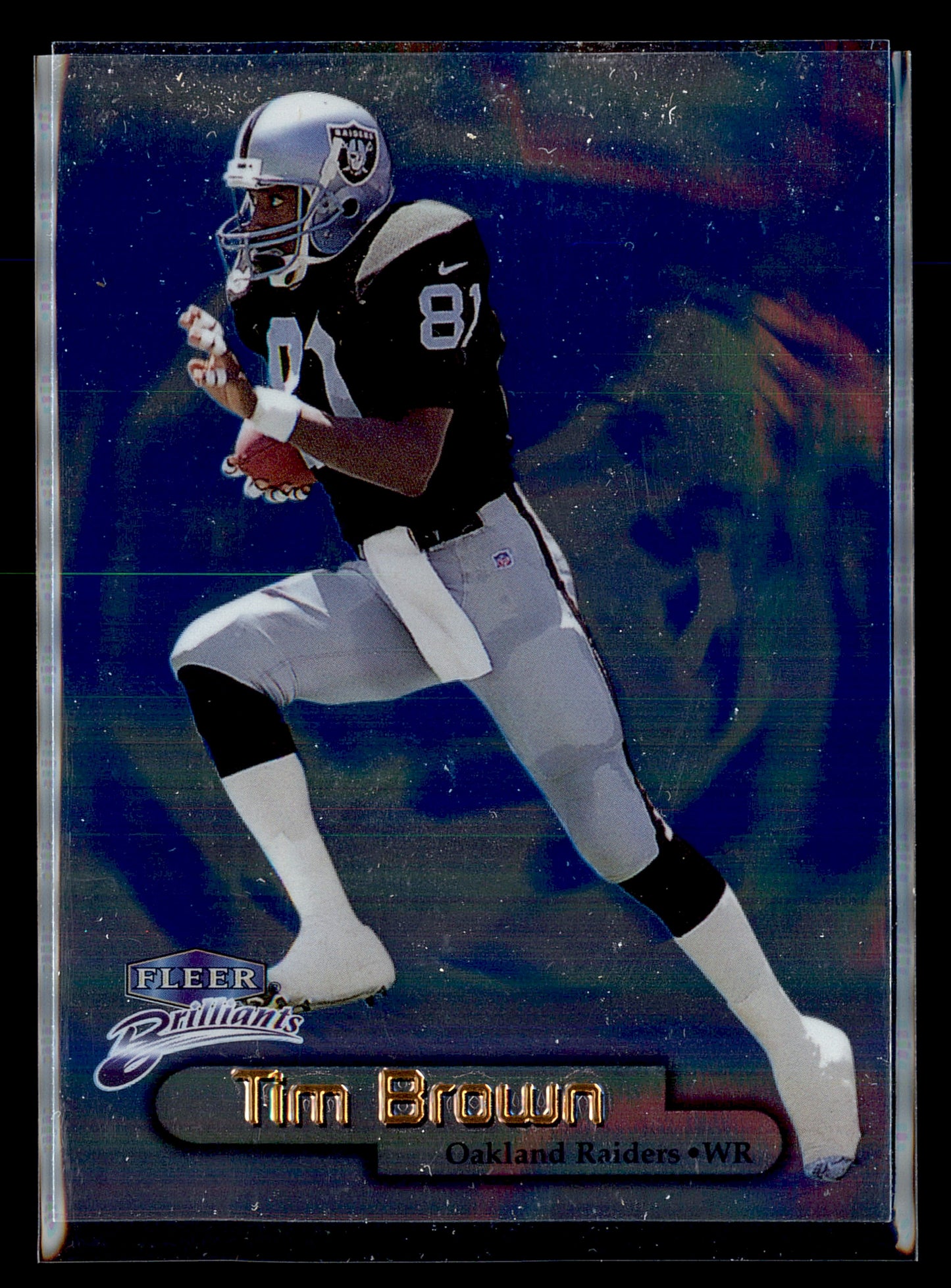 1998 Fleer Brilliants #72B Tim Brown Blue