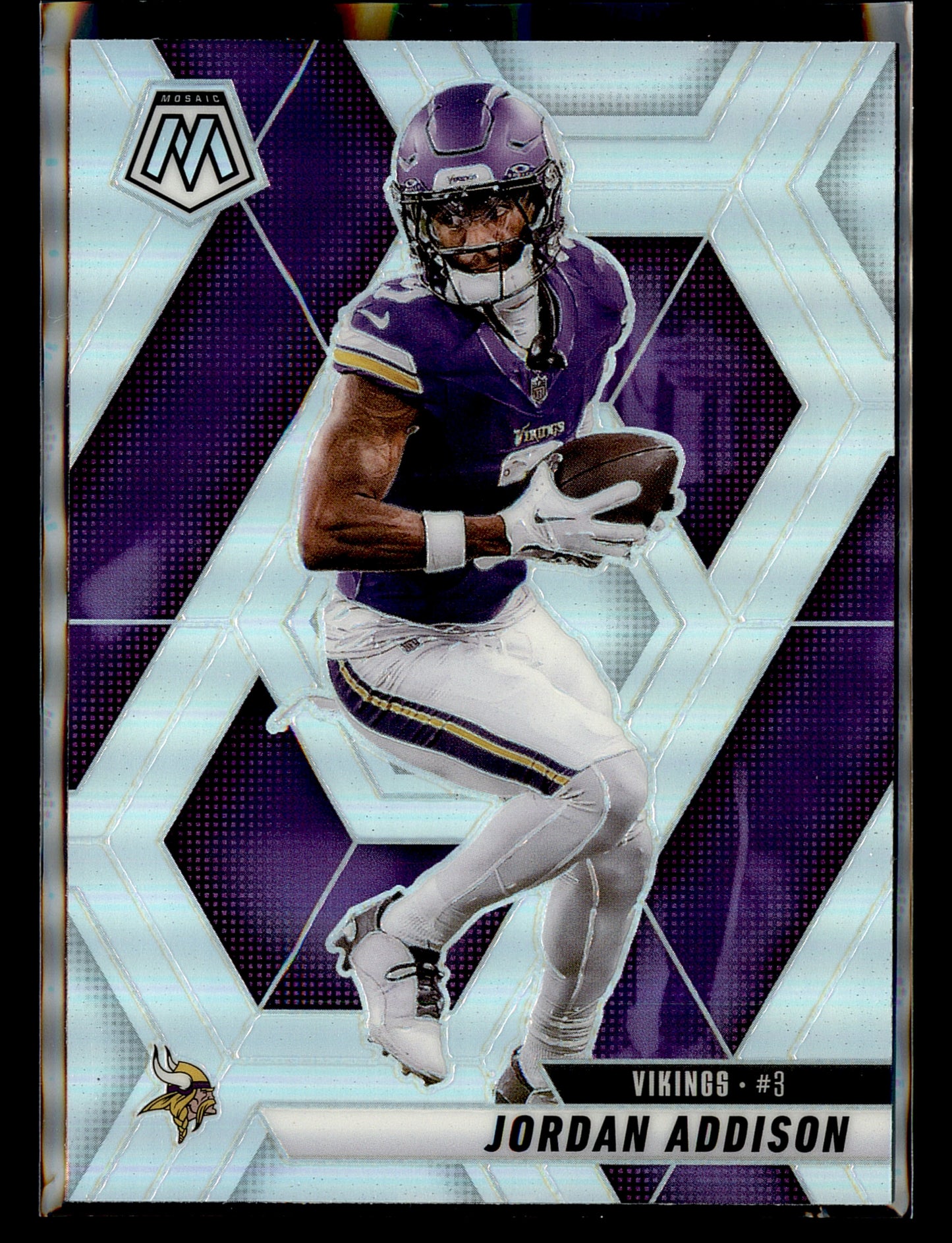 2025 Panini Mosaic #88 Jordan Addison Silver