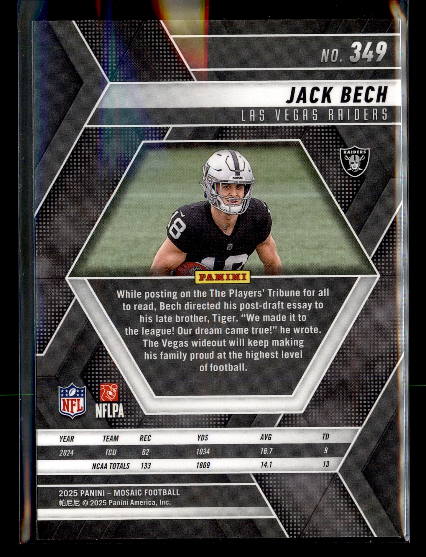 2025 Panini Mosaic #349 Jack Bech