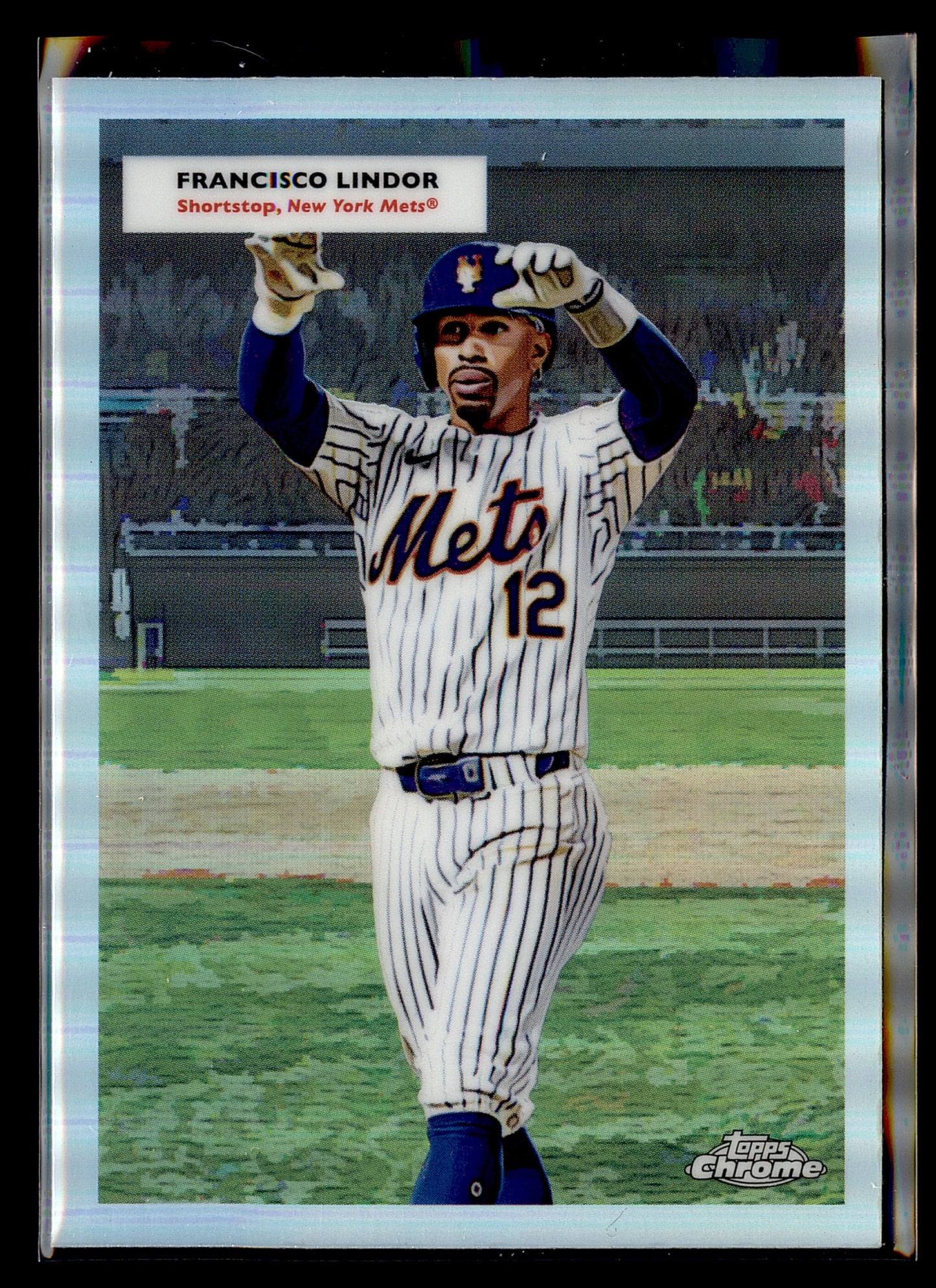 2025 Topps Chrome Platinum 1955 Double Headers #55DH-5 Lindor Mike Piazza
