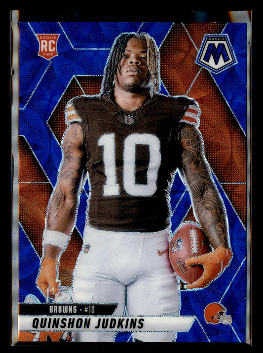 2025 Panini Mosaic #276 Quinshon Judkins Blue Scope