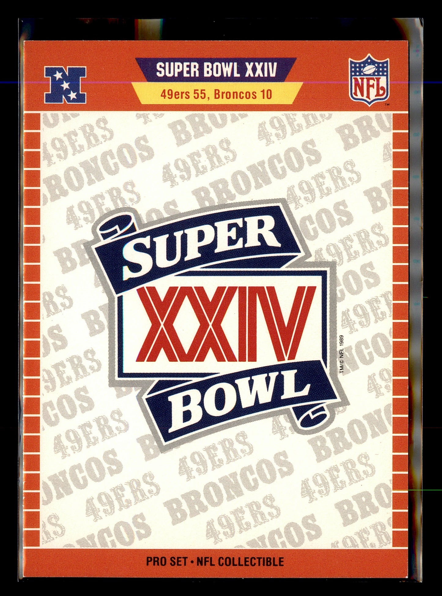 1990 Pro Set #NNO Super Bowl XXIV Card Show I