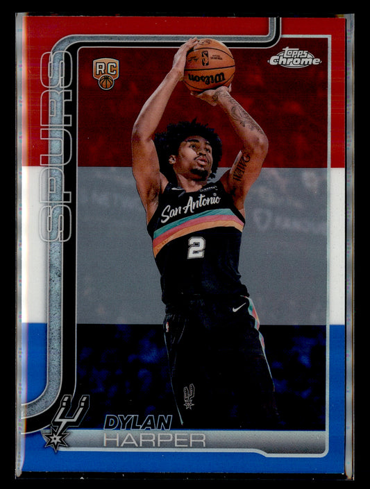 2026 Topps Chrome Update - Dylan Harper #152 Red White & Blue Refractor (RC)