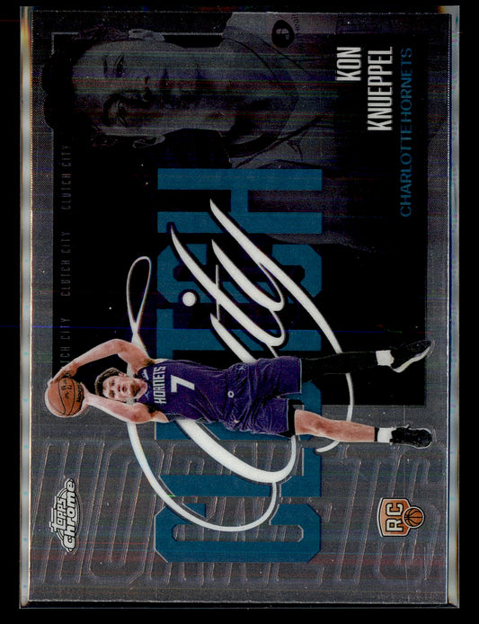 Kon Knueppel Clutch City Rookie 2025-26 Topps Chrome Update Basketball - Hornets