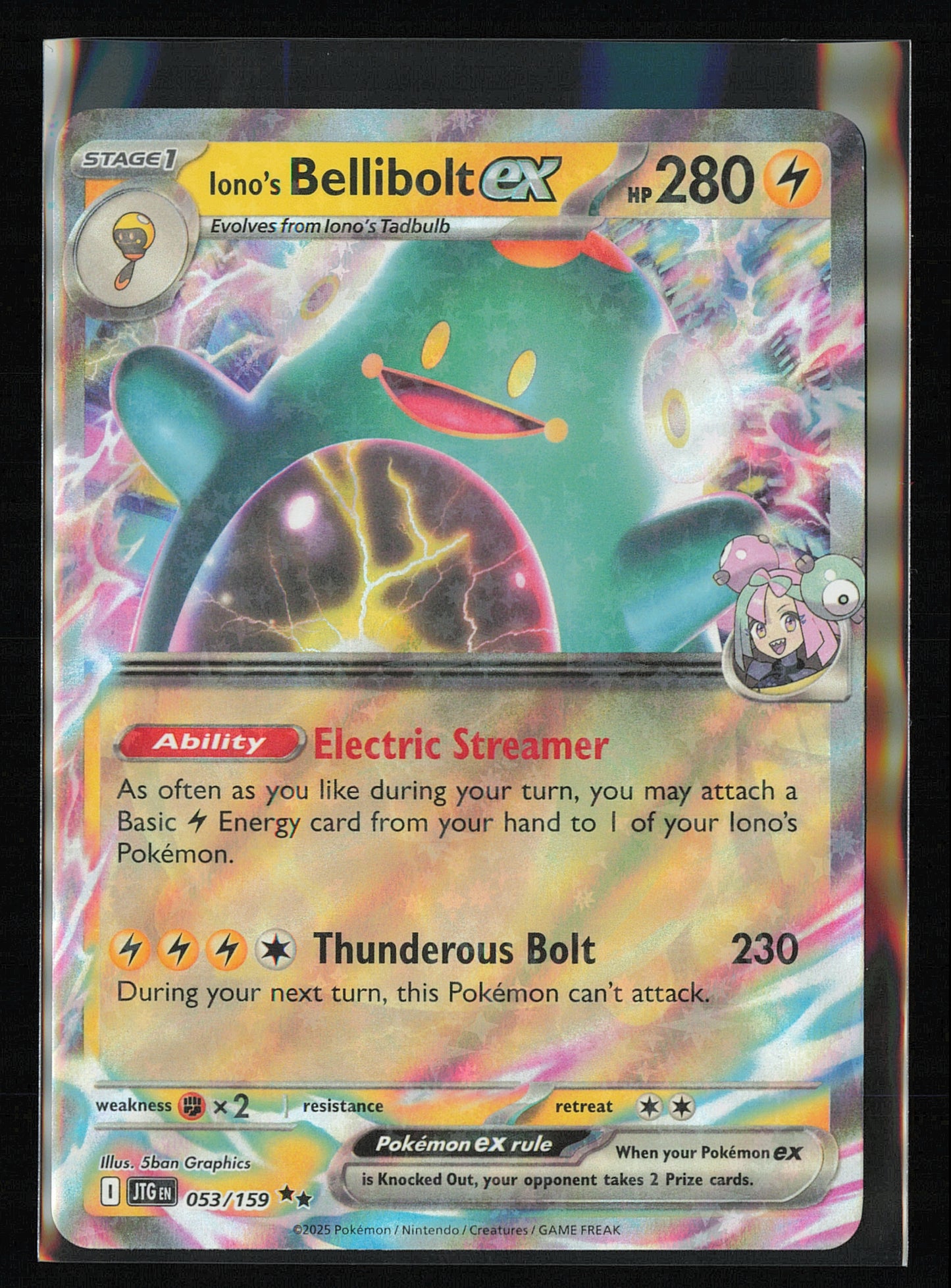 SV09: Journey Together #053/159 Iono's Bellibolt ex