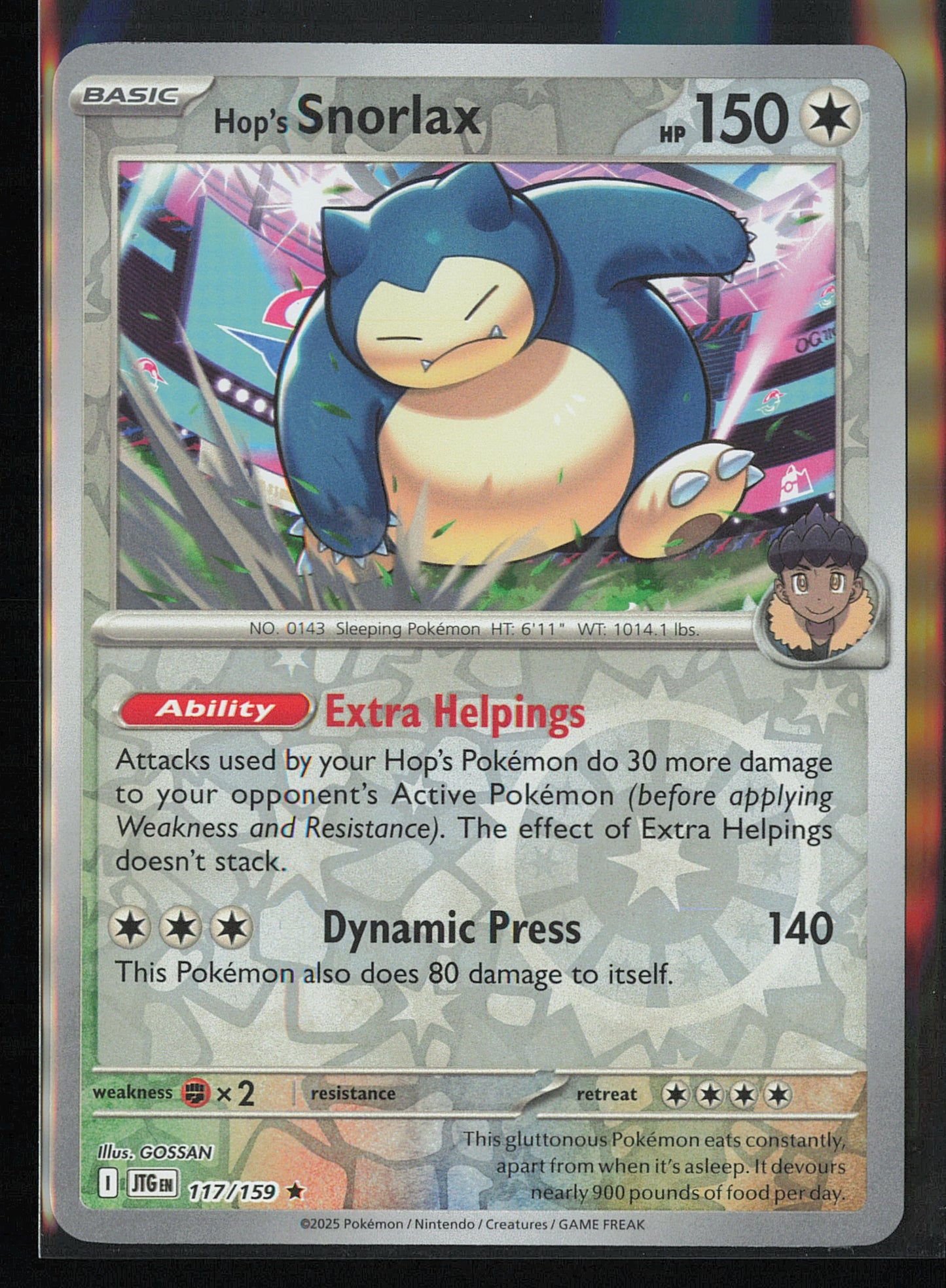 SV09: Journey Together #117/159 Hop's Snorlax
