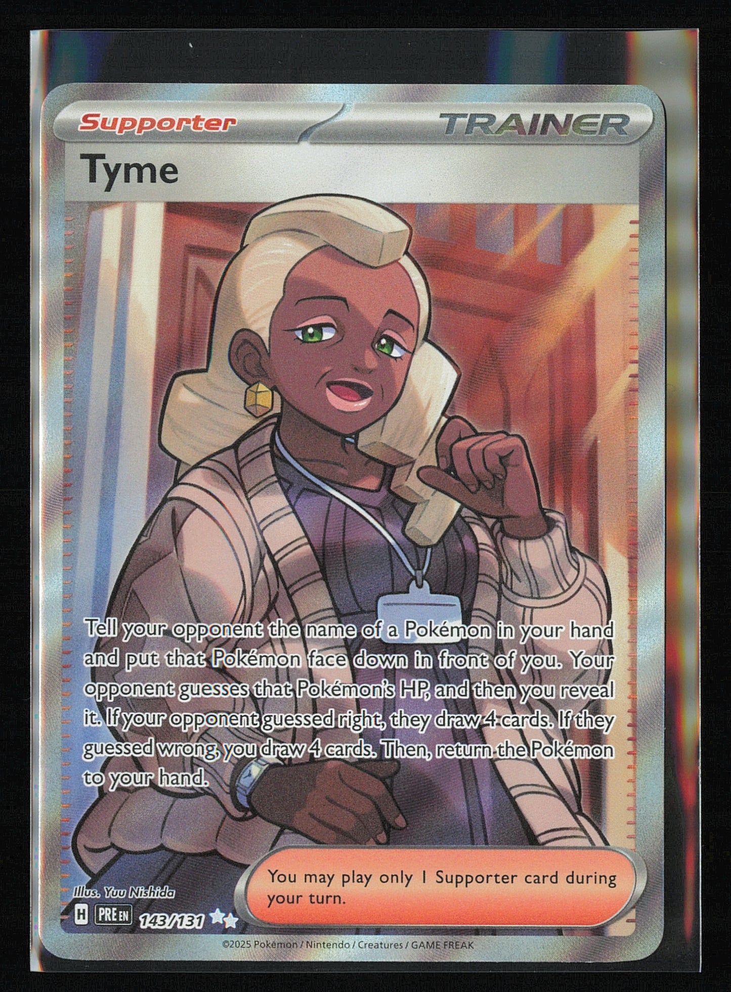 SV: Prismatic Evolutions #143/131 Tyme