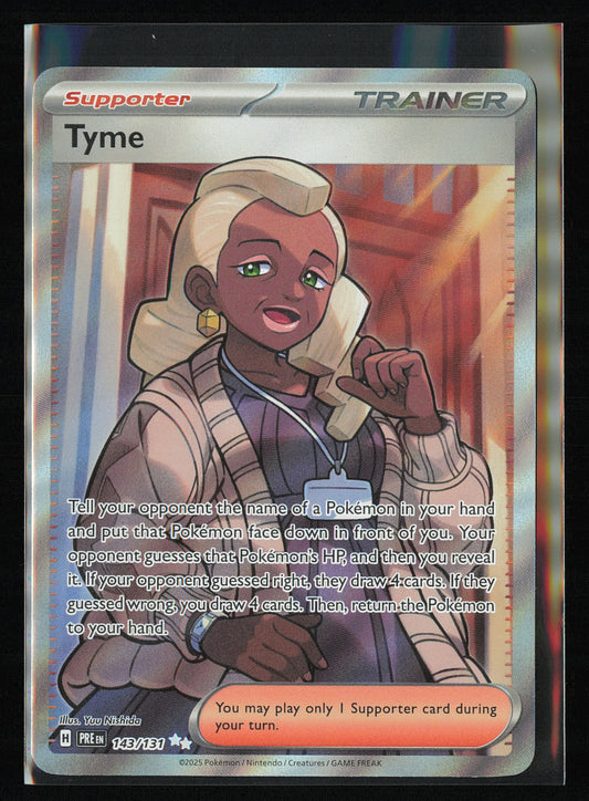 SV: Prismatic Evolutions #143/131 Tyme