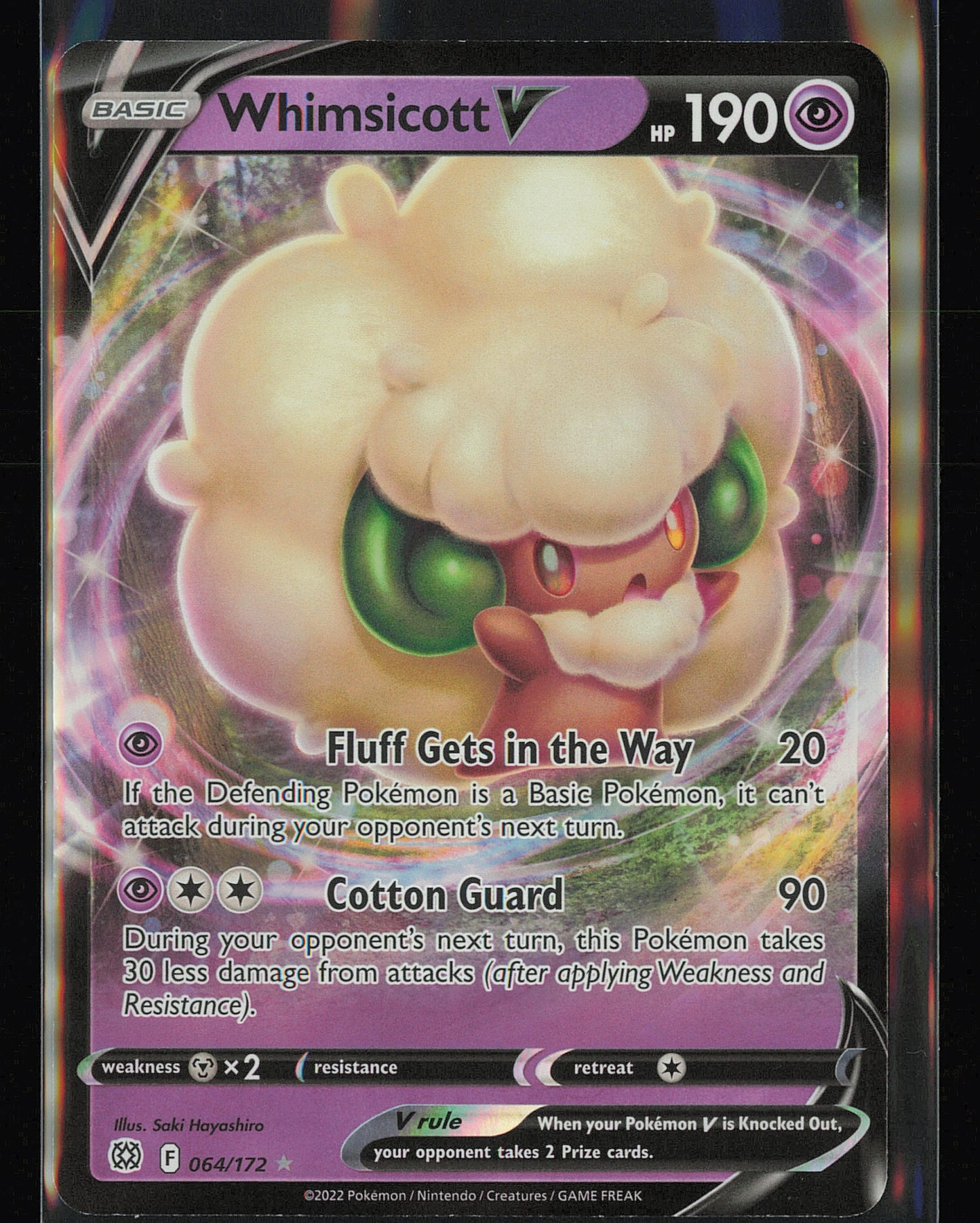 SWSH09: Brilliant Stars #064/172 Whimsicott V