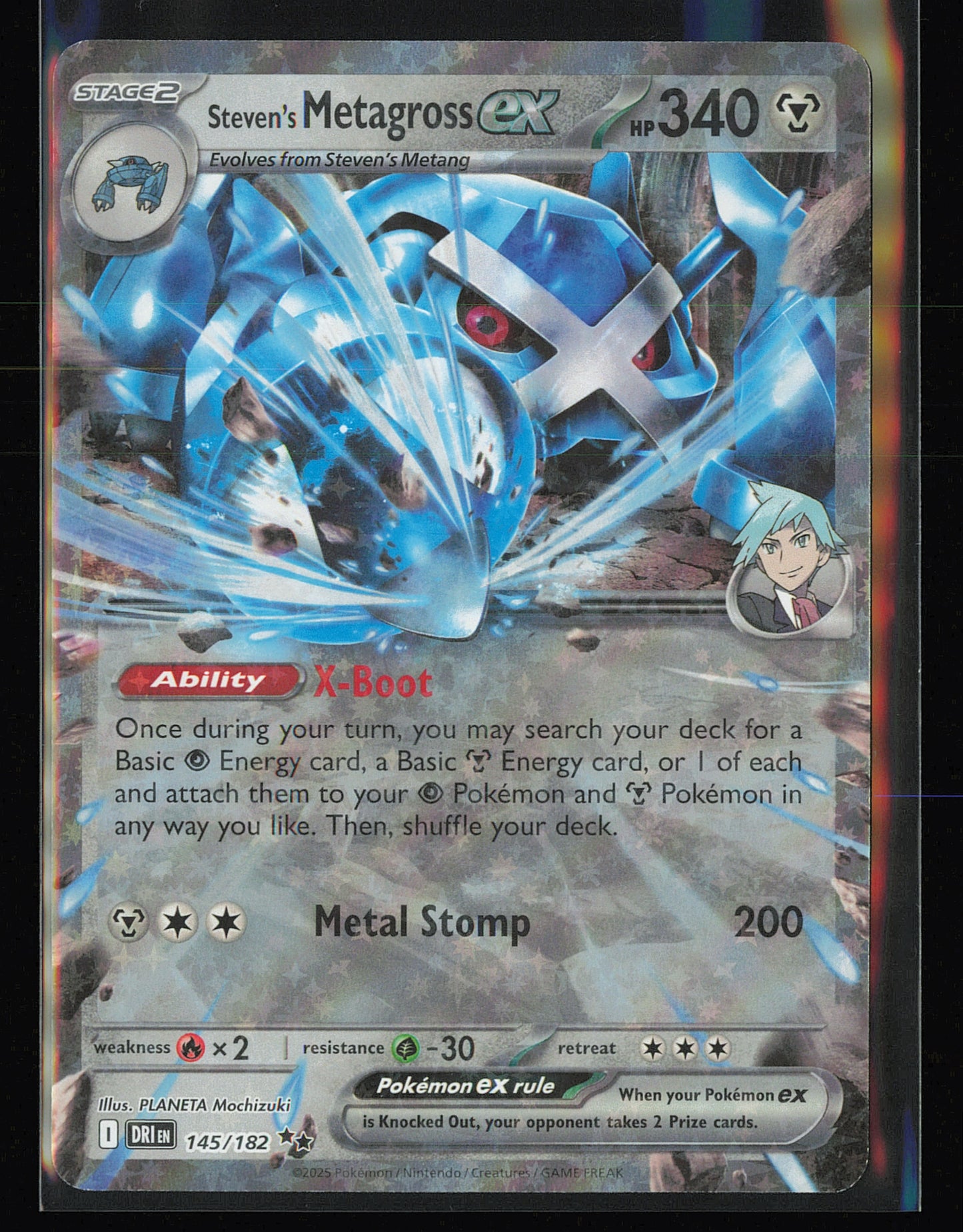 SV10: Destined Rivals #145/182 Steven's Metagross ex
