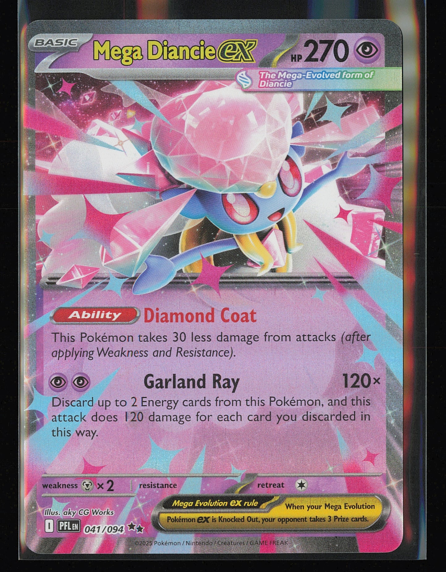 ME02: Phantasmal Flames #041/094 Mega Diancie ex