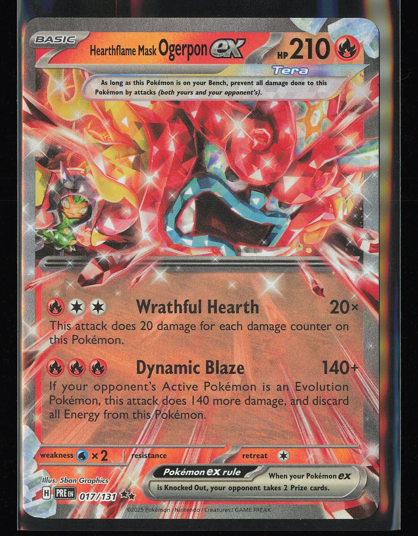 SV: Prismatic Evolutions #017/131 Hearthflame Mask Ogerpon ex