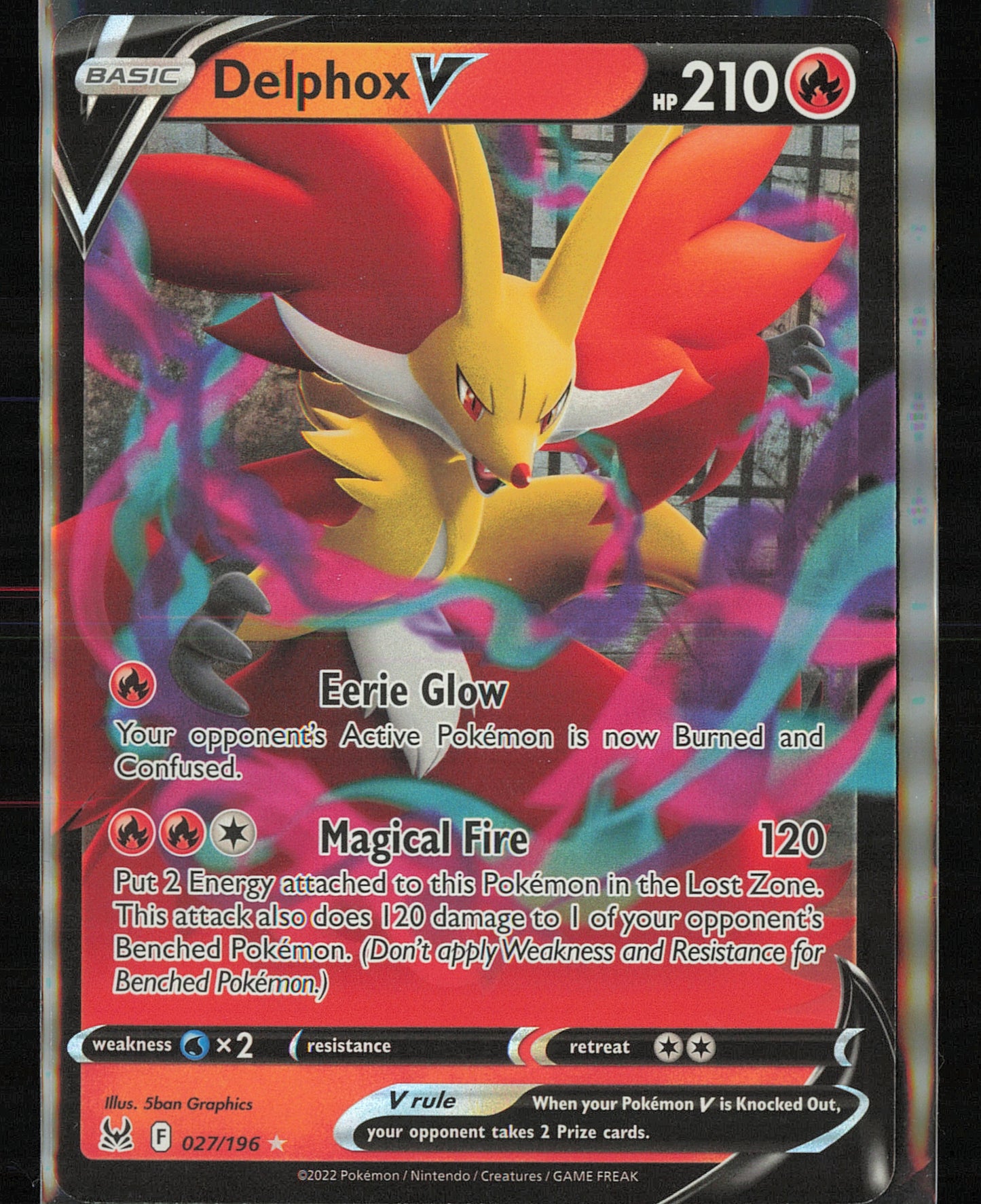 SWSH11: Lost Origin #027/196 Delphox V