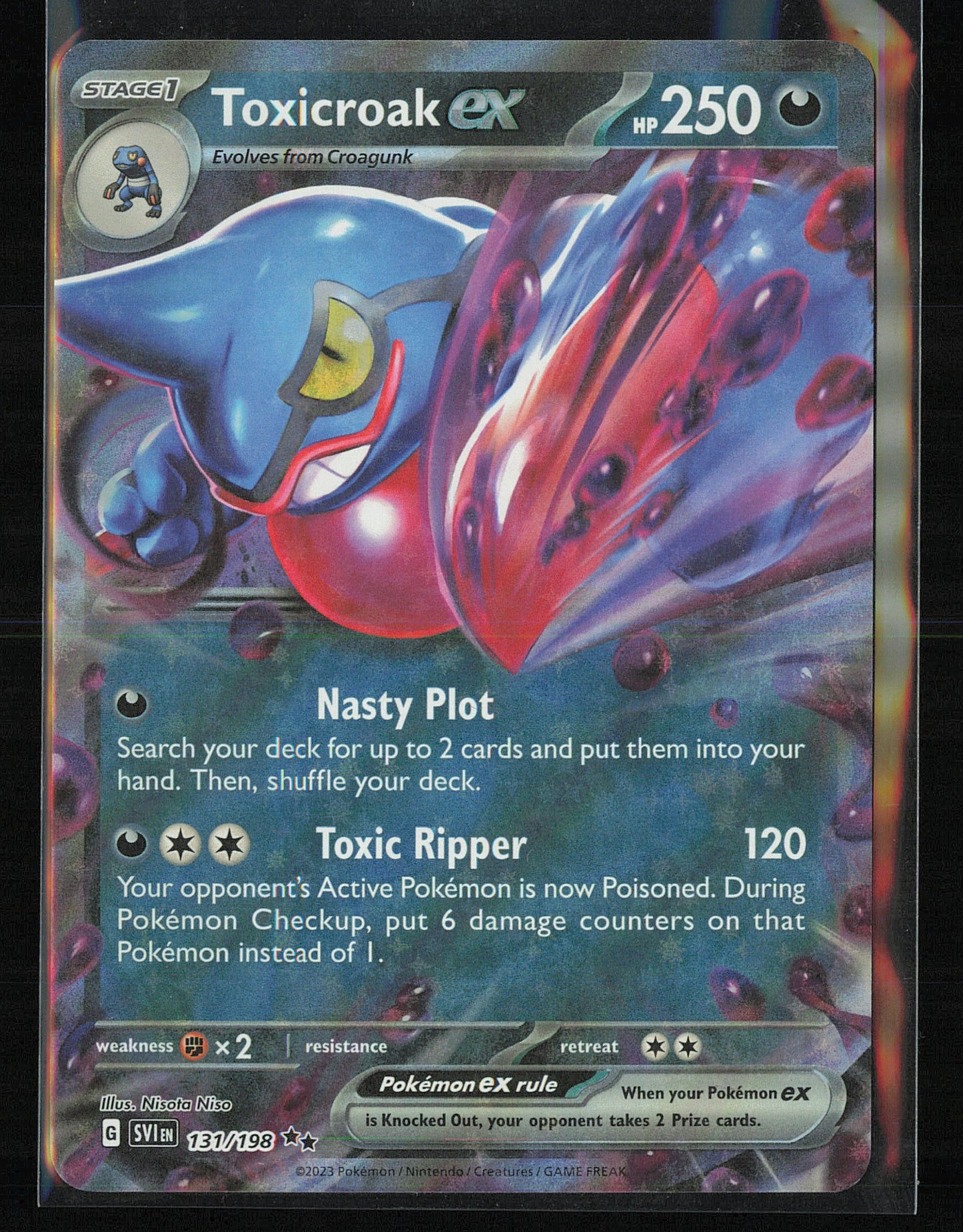 SV01: Scarlet & Violet Base Set #131/198 Toxicroak ex