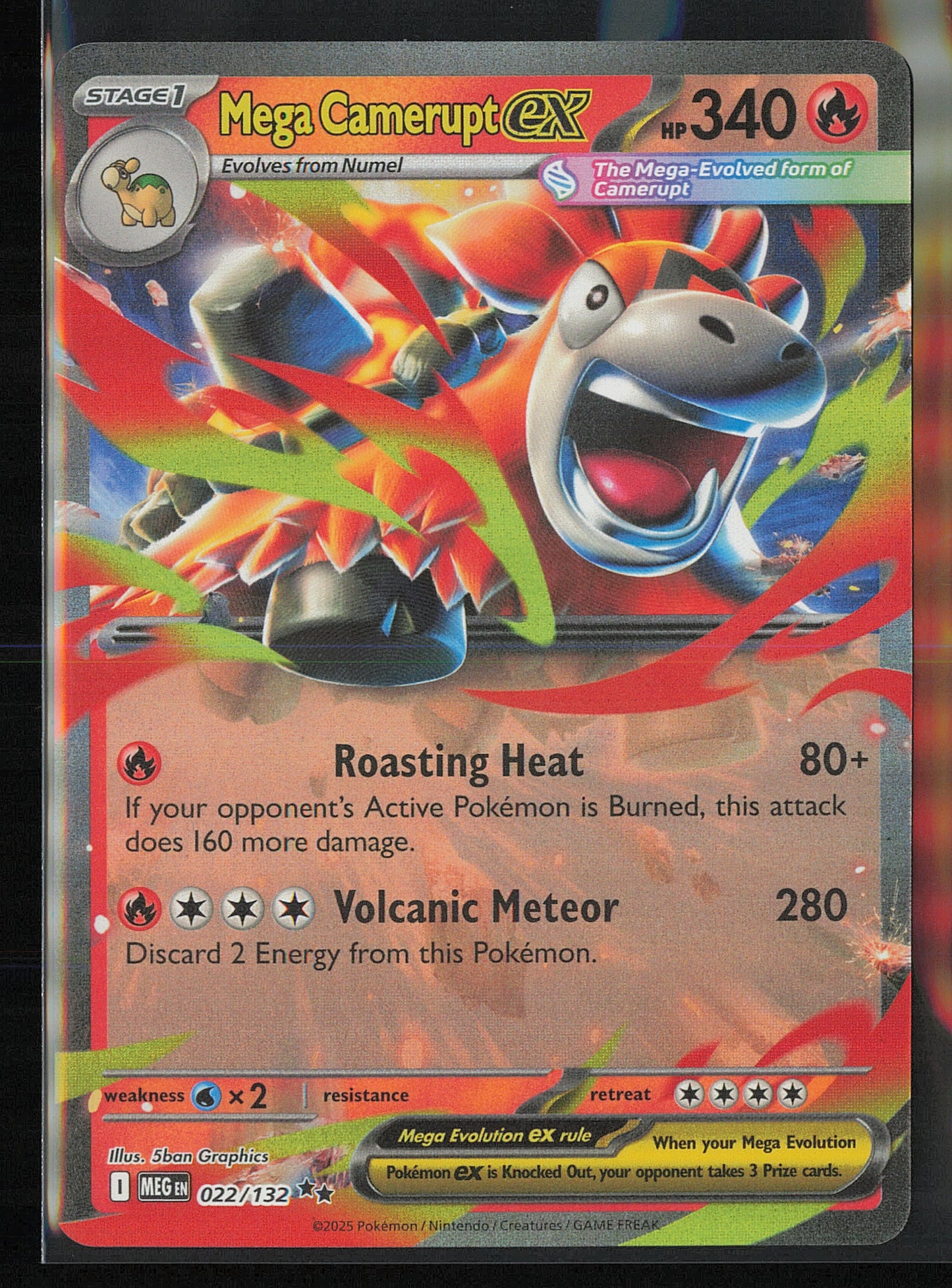 ME01: Mega Evolution #022/132 Mega Camerupt ex