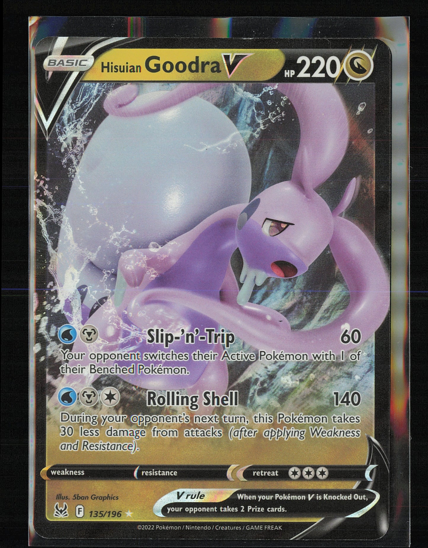 SWSH11: Lost Origin #135/196 Hisuian Goodra V