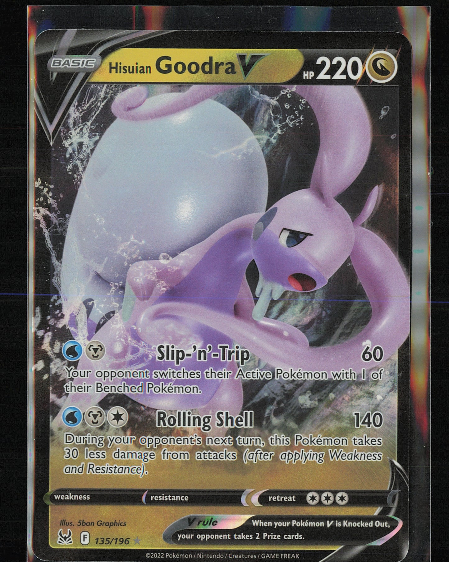 SWSH11: Lost Origin #135/196 Hisuian Goodra V