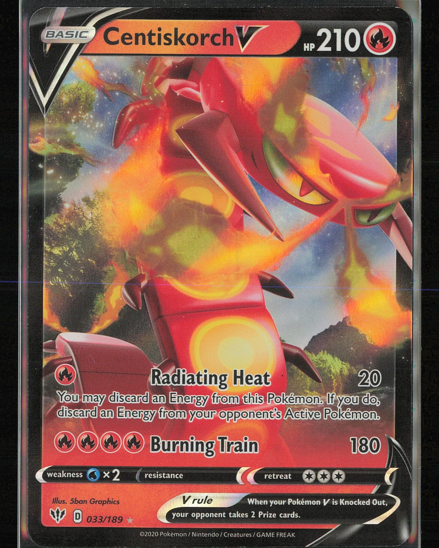 SWSH03: Darkness Ablaze #033/189 Centiskorch V
