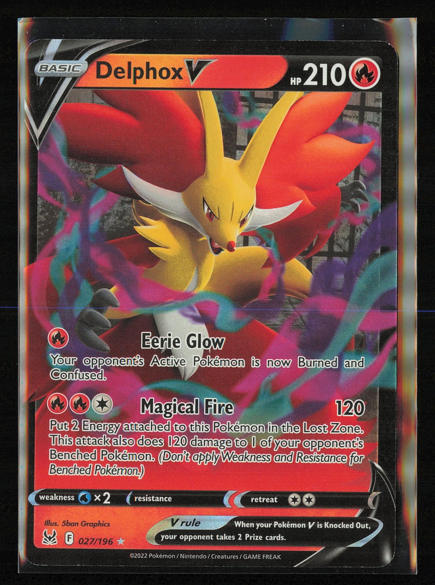 SWSH11: Lost Origin #027/196 Delphox V