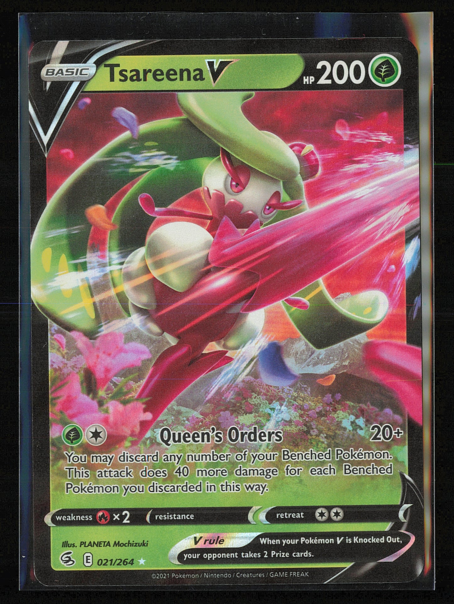 SWSH08: Fusion Strike #021/264 Tsareena V