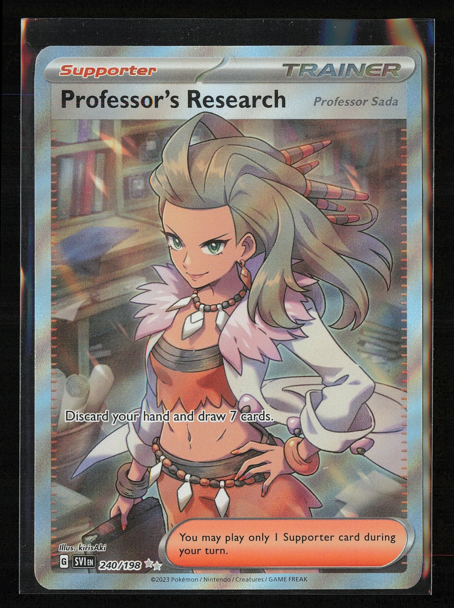 SV01: Scarlet & Violet Base Set #240/198 Professor's Research [Professor Sada]