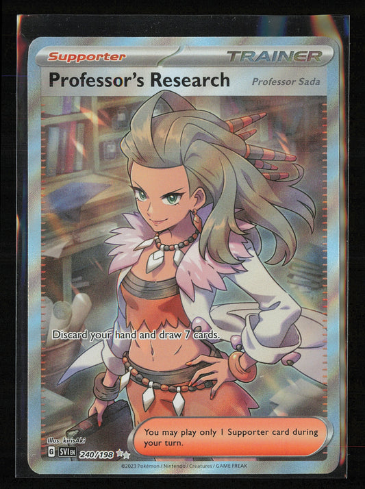 SV01: Scarlet & Violet Base Set #240/198 Professor's Research [Professor Sada]