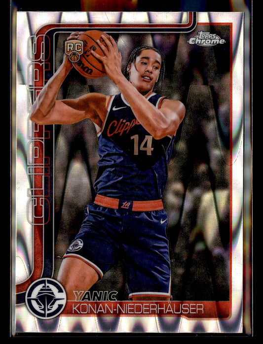2025-26 Topps Chrome Update #180 Yanic Konan-Niederhäuser RayWave Refractor