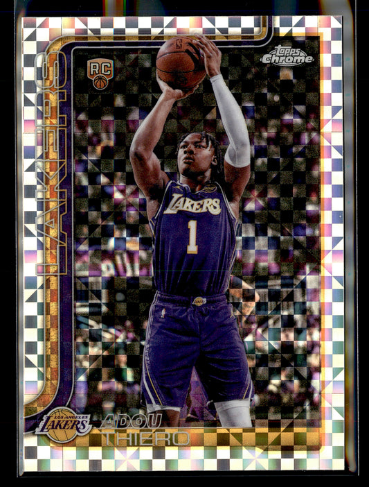 2025-26 Topps Chrome Update #186 Adou Thiero X-Fractor