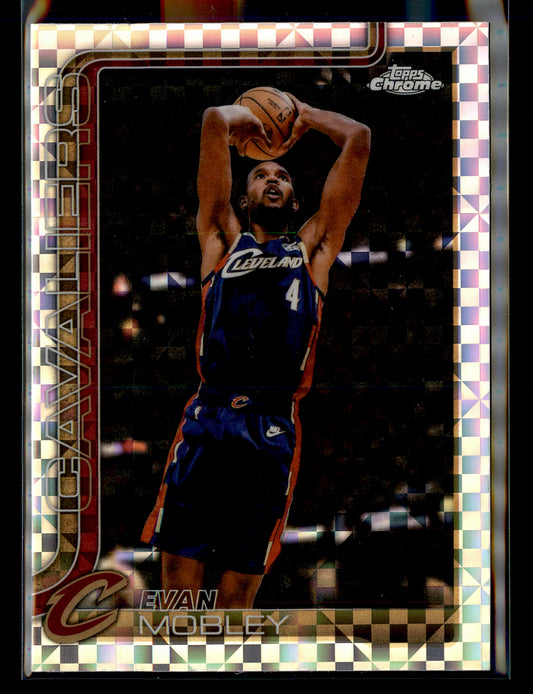 2025-26 Topps Chrome Update #25 Evan Mobley X-Fractor