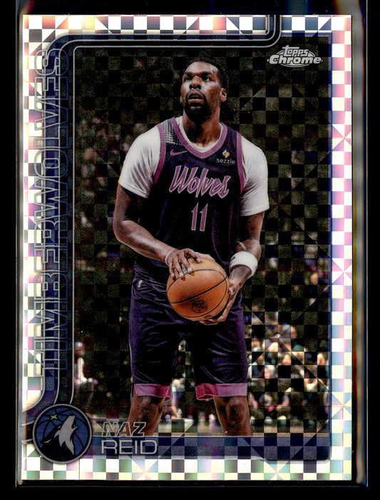2025-26 Topps Chrome Update #71 Naz Reid X-Fractor