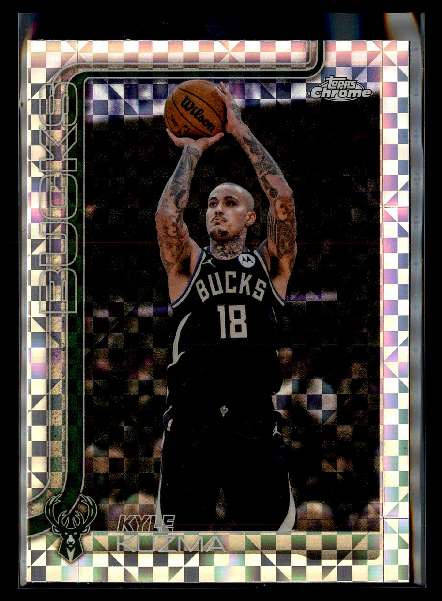 2025-26 Topps Chrome Update #113 Kyle Kuzma X-Fractor