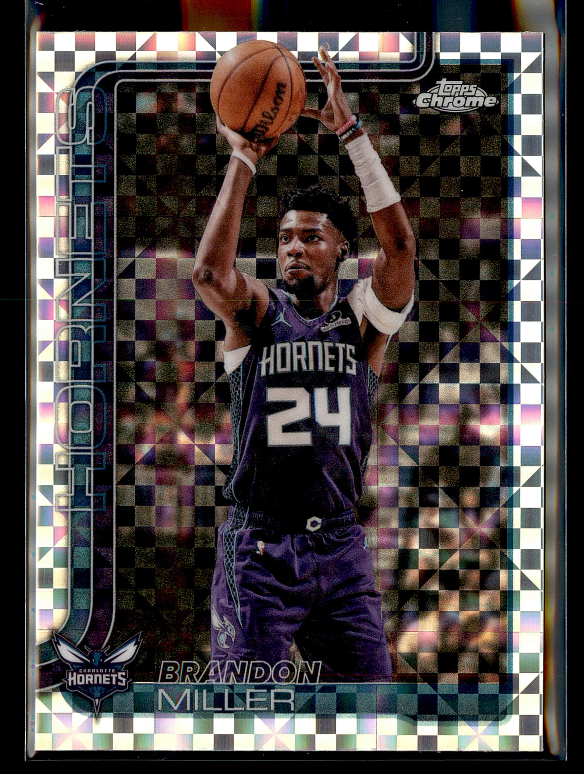 2025-26 Topps Chrome Update #86 Brandon Miller X-Fractor