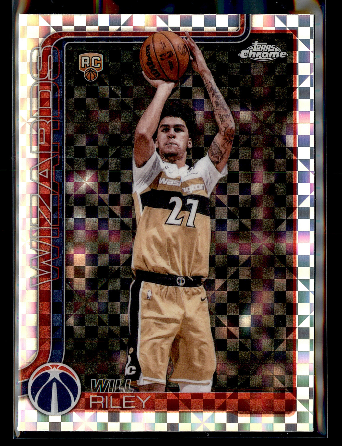 2025-26 Topps Chrome Update #171 Will Riley X-Fractor