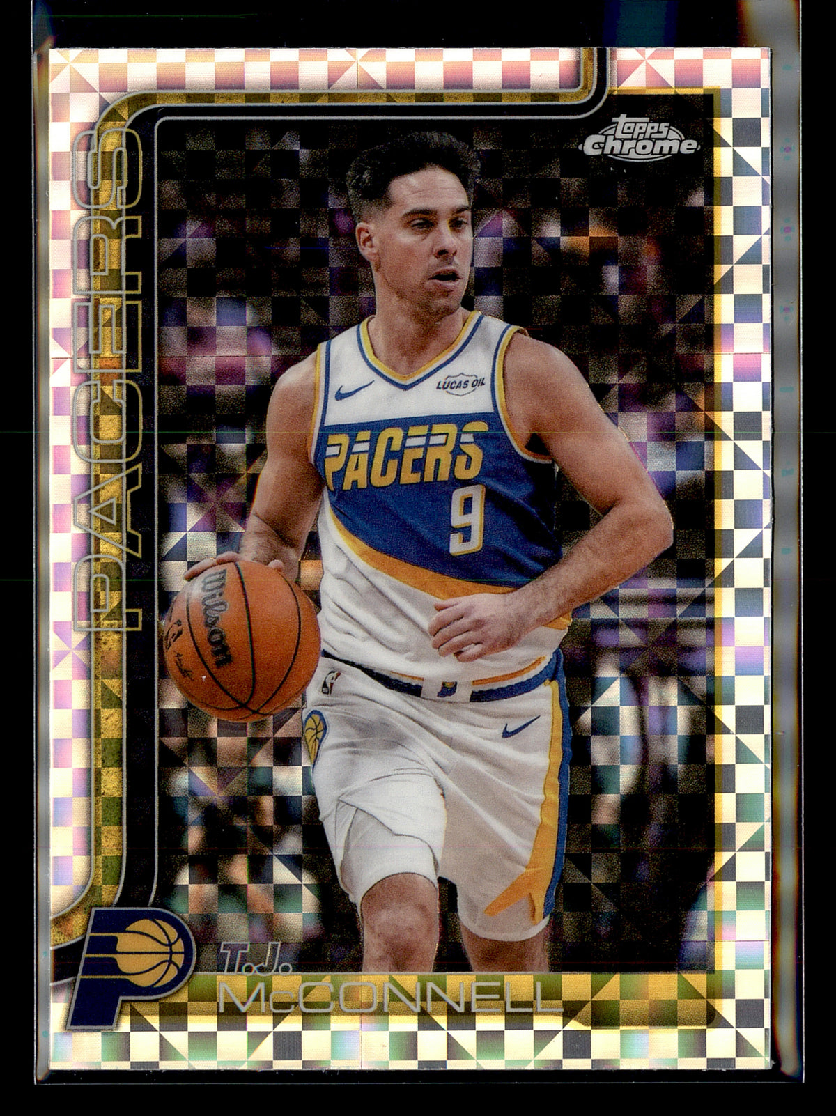 2025-26 Topps Chrome Update #125 T.J. McConnell X-Fractor