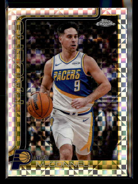 2025-26 Topps Chrome Update #125 T.J. McConnell X-Fractor