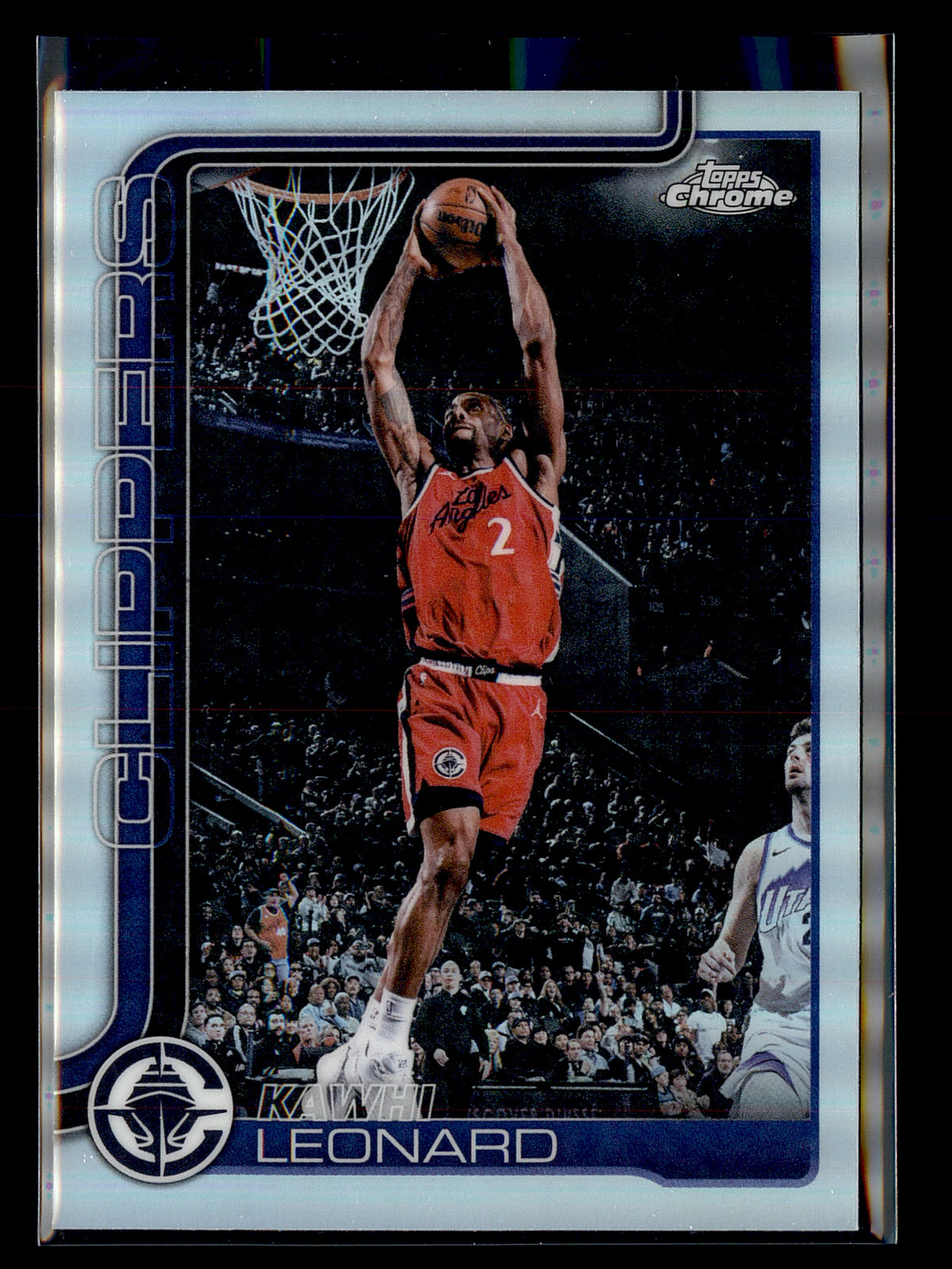 2025-26 Topps Chrome Update #24 Kawhi Leonard Refractor