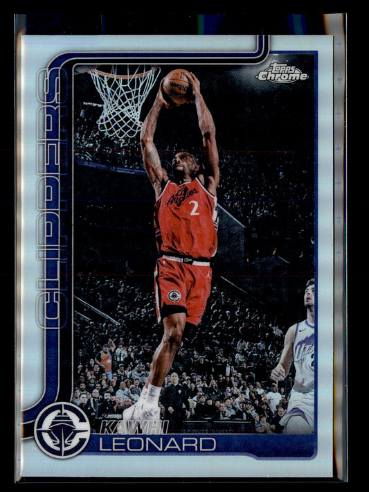 2025-26 Topps Chrome Update #24 Kawhi Leonard Refractor
