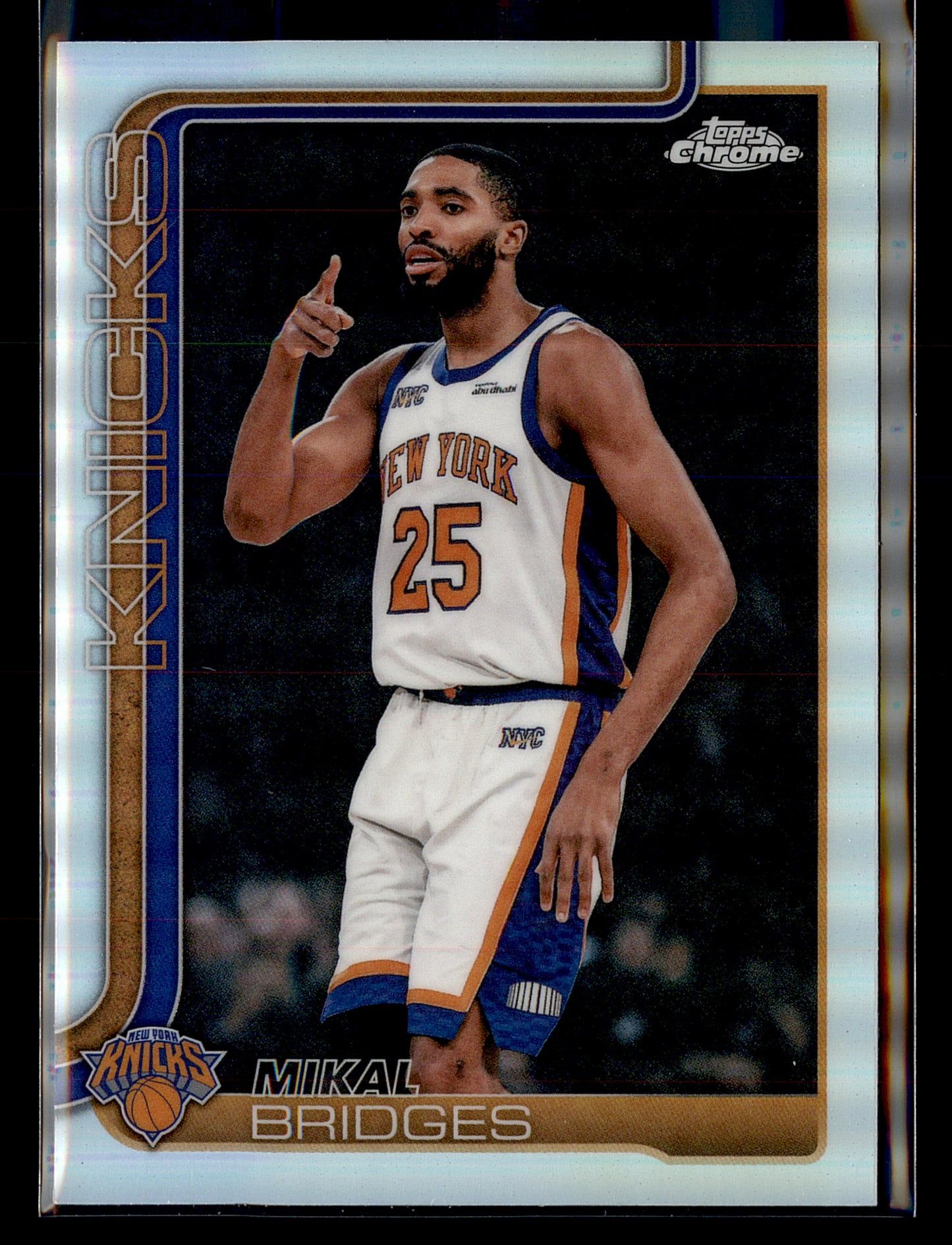 2025-26 Topps Chrome Update #60 Mikal Bridges Refractor