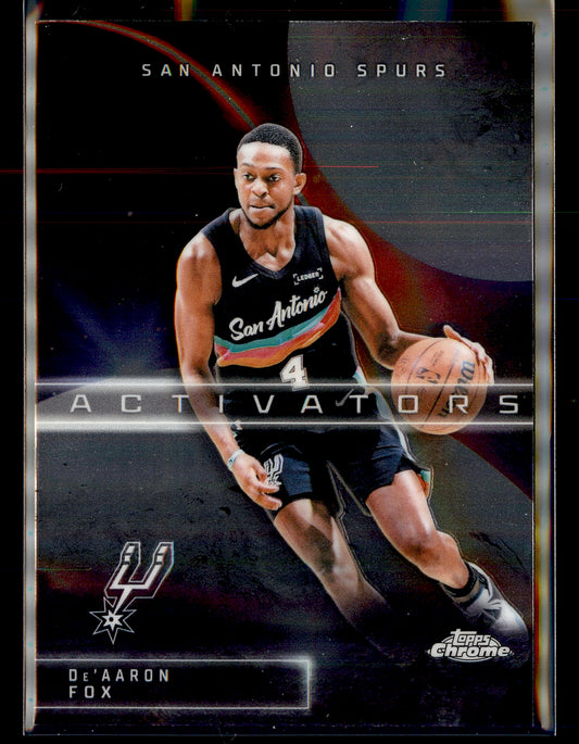 2025-26 Topps Chrome Update #AC-15 De’Aaron Fox Activators
