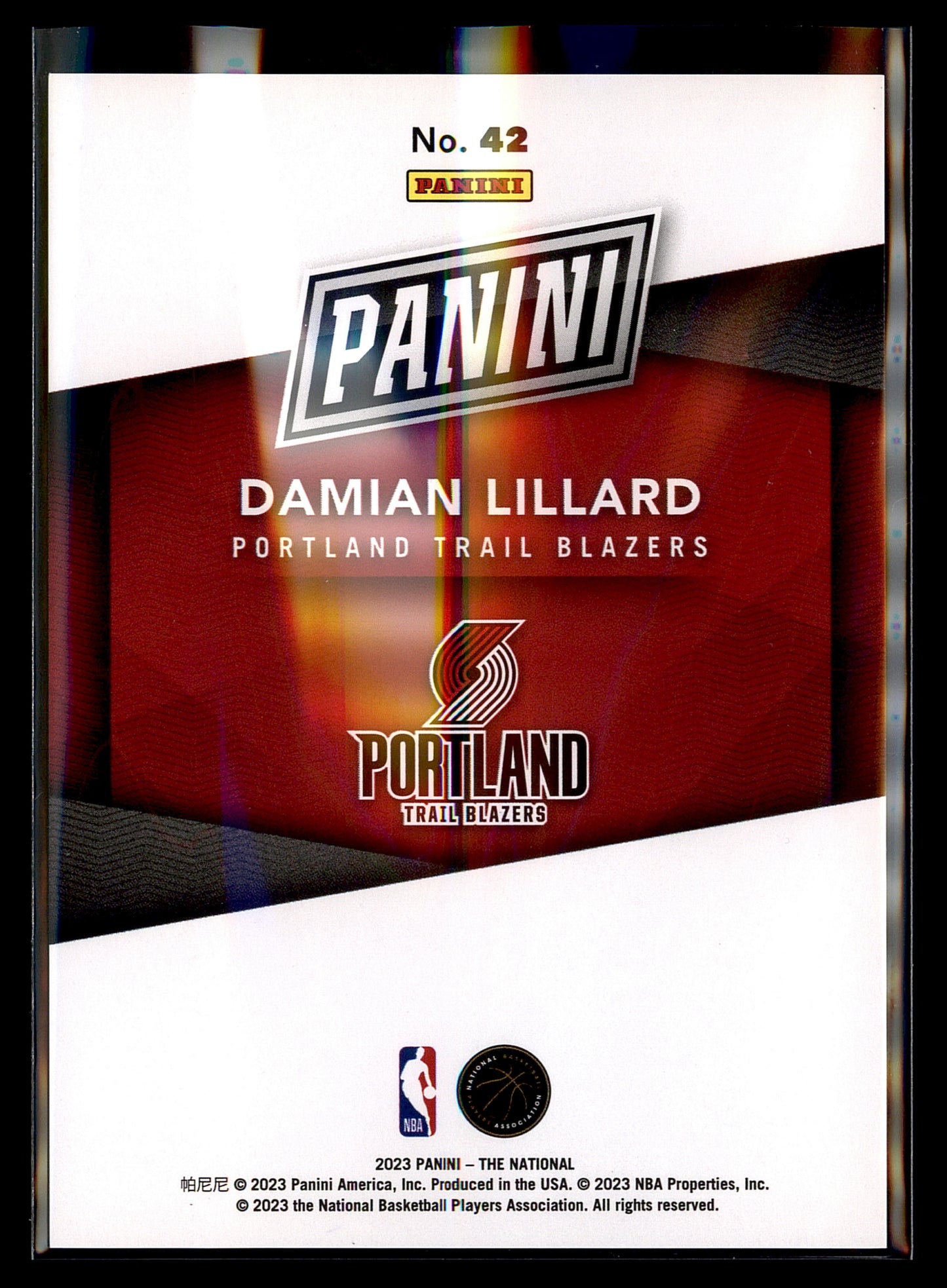 2023 Panini National Convention Case Breaker Damian Lillard #/199 Trail Blazers
