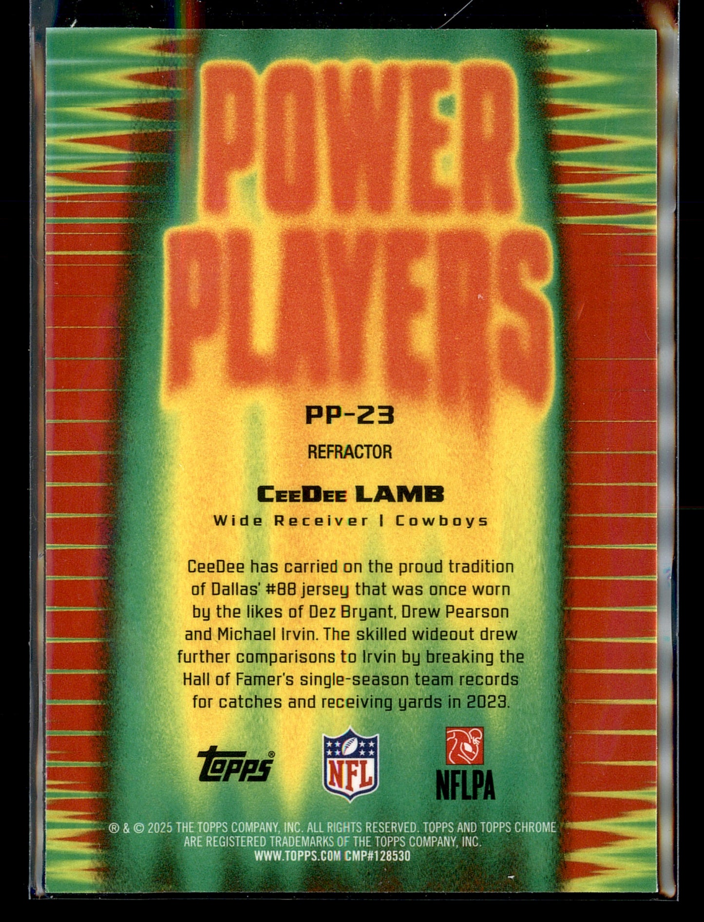 2025 Topps Chrome #PP-23 CeeDee Lamb Power Players Refractor