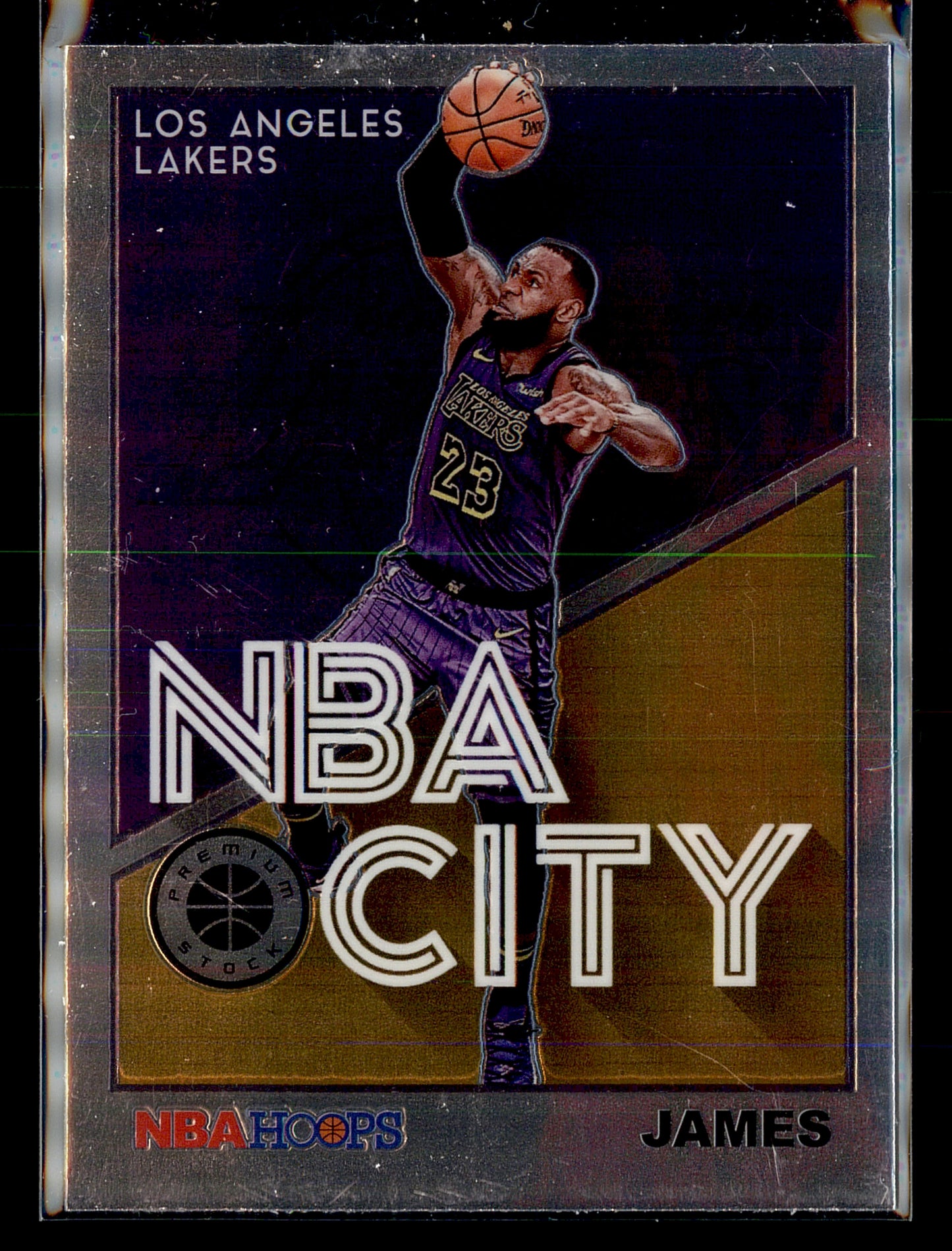 2019-20 Hoops Premium Stock #27 LeBron James NBA City