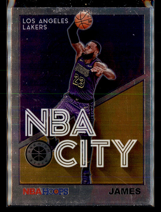 2019-20 Hoops Premium Stock #27 LeBron James NBA City