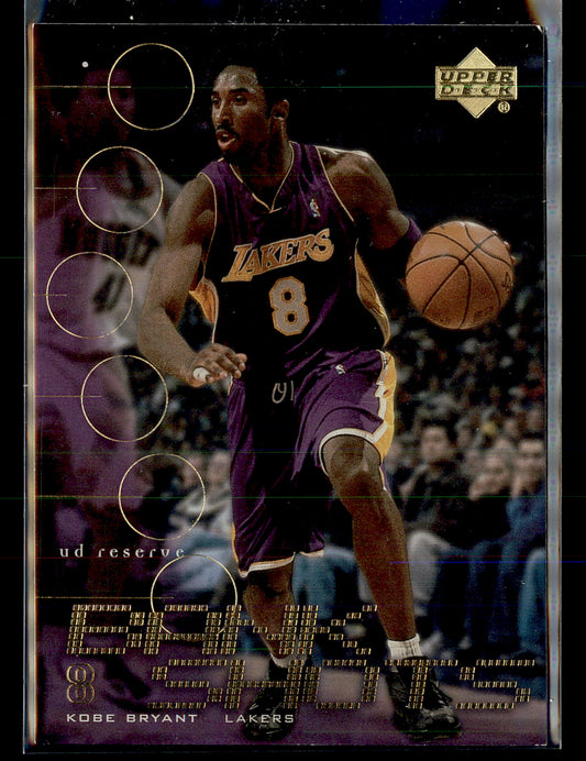 2000-01 UD Reserve #BK8 Kobe Bryant Bank Shots