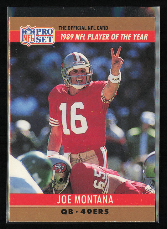 1990 Pro Set FACT Cincinnati #2 Joe Montana