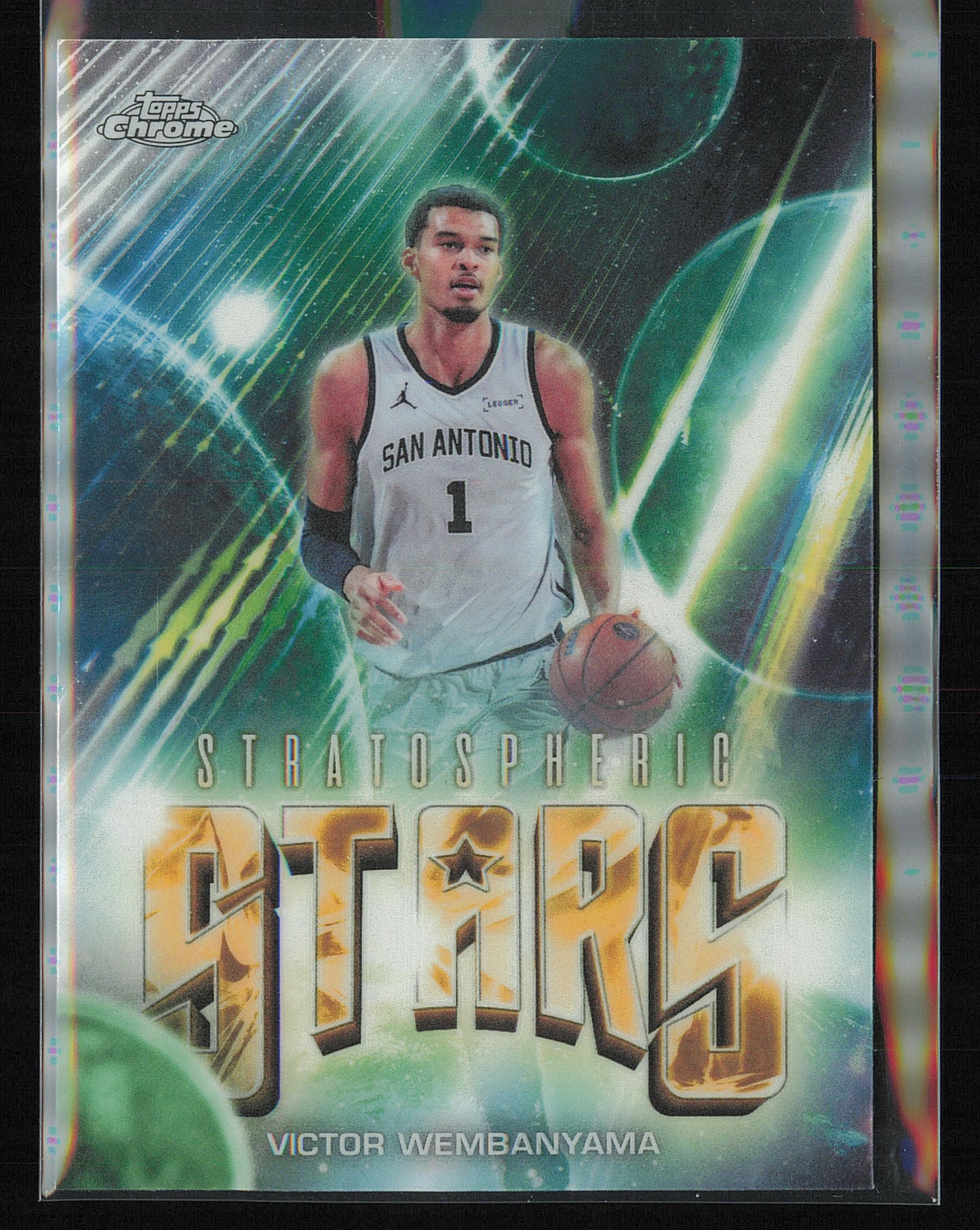 2025-26 Topps Chrome Update #ST-17 Victor Wembanyama Stratospheric Stars