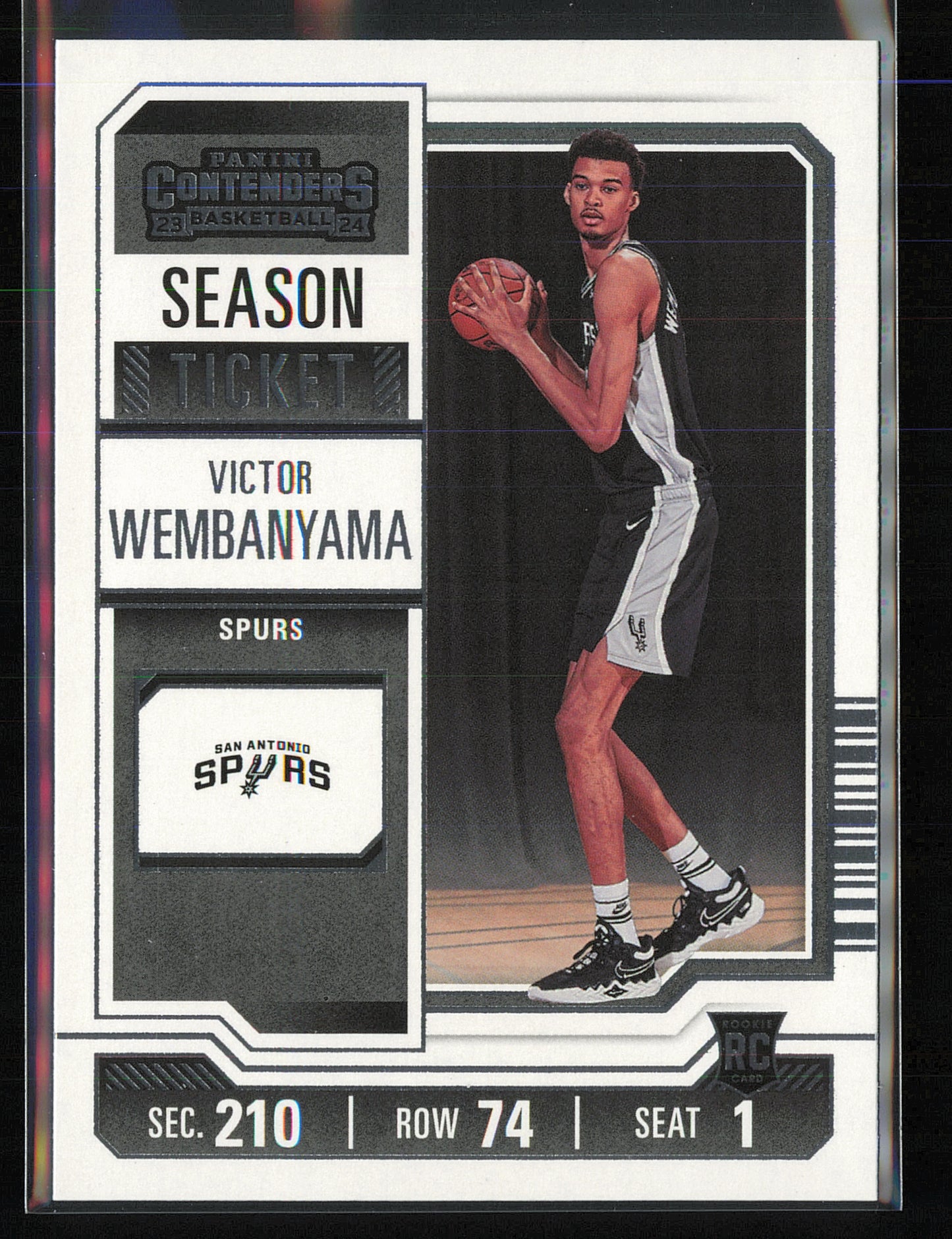 2023-24 Panini Contenders #11 Victor Wembanyama Season Ticket Retail